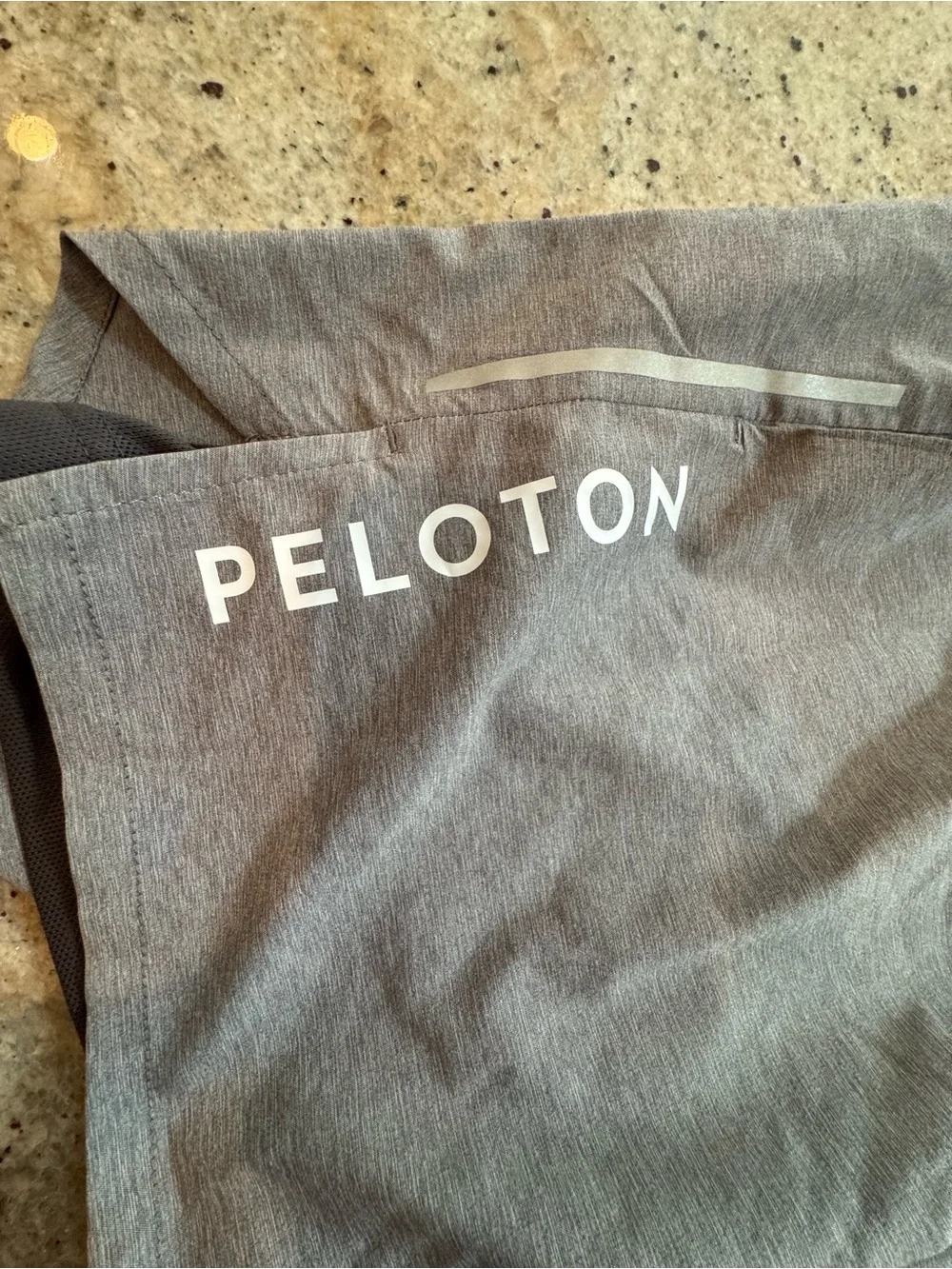 Nike Peloton Men's Gray Athletic Shorts with Black Drawstring